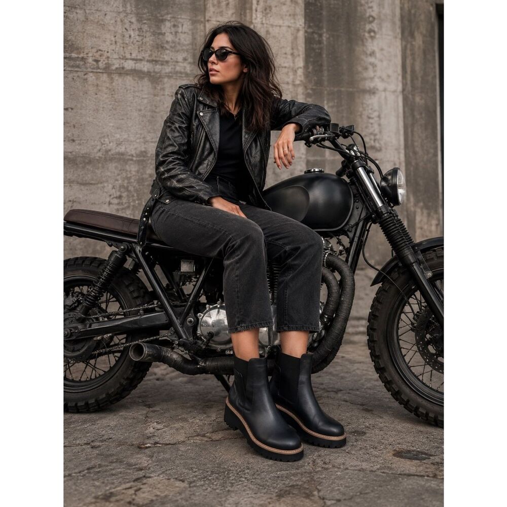 Vaneli Mariel Black Napa Leather Ankle Boots